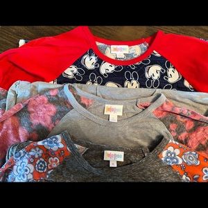 LuLaRoe Randy 3 pack size 2 size L, 1 size XL. New or rarely worn.